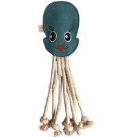 Fräulein Plath | Hundespielzeug Oktopus "Karla Krake", 2 in 1 Spielzeug & Dummy, aus natürlichen Materialien, 100% schadstofffrei