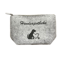Filztasche mit Reißverschluss  "Hundeapotheke"