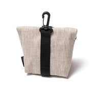 TREUSINN® Leckerlitasche GOODY Leinen Flowers, Material beschichtetes Leinen und Wachstuch, waschbar bei 30°C