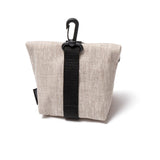 TREUSINN® Leckerlitasche GOODY Leinen Flowers, Material beschichtetes Leinen und Wachstuch, waschbar bei 30°C